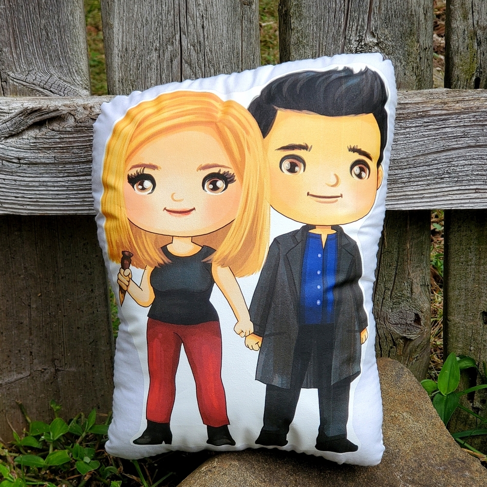 Buffy the Vampire Slayer Buffy and Angel Pillow Pal. New.
